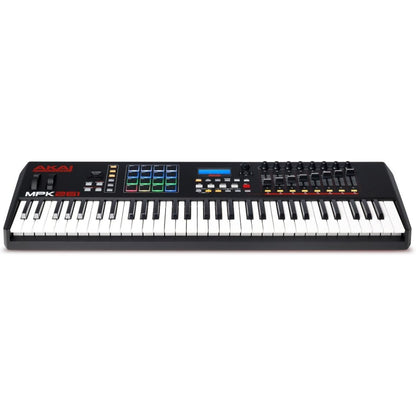 AKAI Professional MPK261 USB MIDI Keyboard Controller with 61 Semi Weighted Keys and Assignable MPC 16 Drum Pads - Brand New
