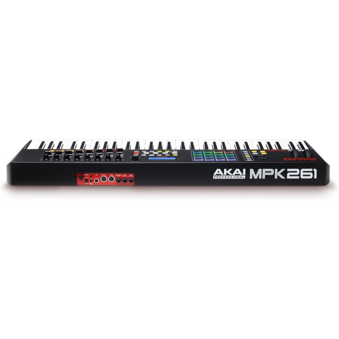 AKAI Professional MPK261 USB MIDI Keyboard Controller with 61 Semi Weighted Keys and Assignable MPC 16 Drum Pads - Brand New