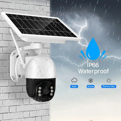SLX Smart WiFi Solar PTZ IP Camera (3.6mm 3MP Lens) with 4G SIM support, 2-Way Audio and Night Vision - Brand New
