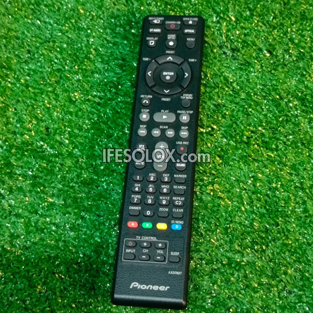 Pioneer 3D Blu-ray DVD Home Theater Remote Control (AXD7627) - Follow come