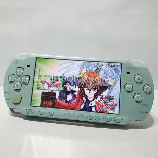 PlayStation Portable PSP 2000 series Slim Game Console with 16GB Memory Stick and 15 Games (Green) - Foreign Used