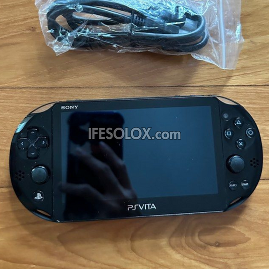 PlayStation VITA PCH-2000 Series Slim Game Console + 16GB Memory Stick and 15 Games (Black) - Foreign Used