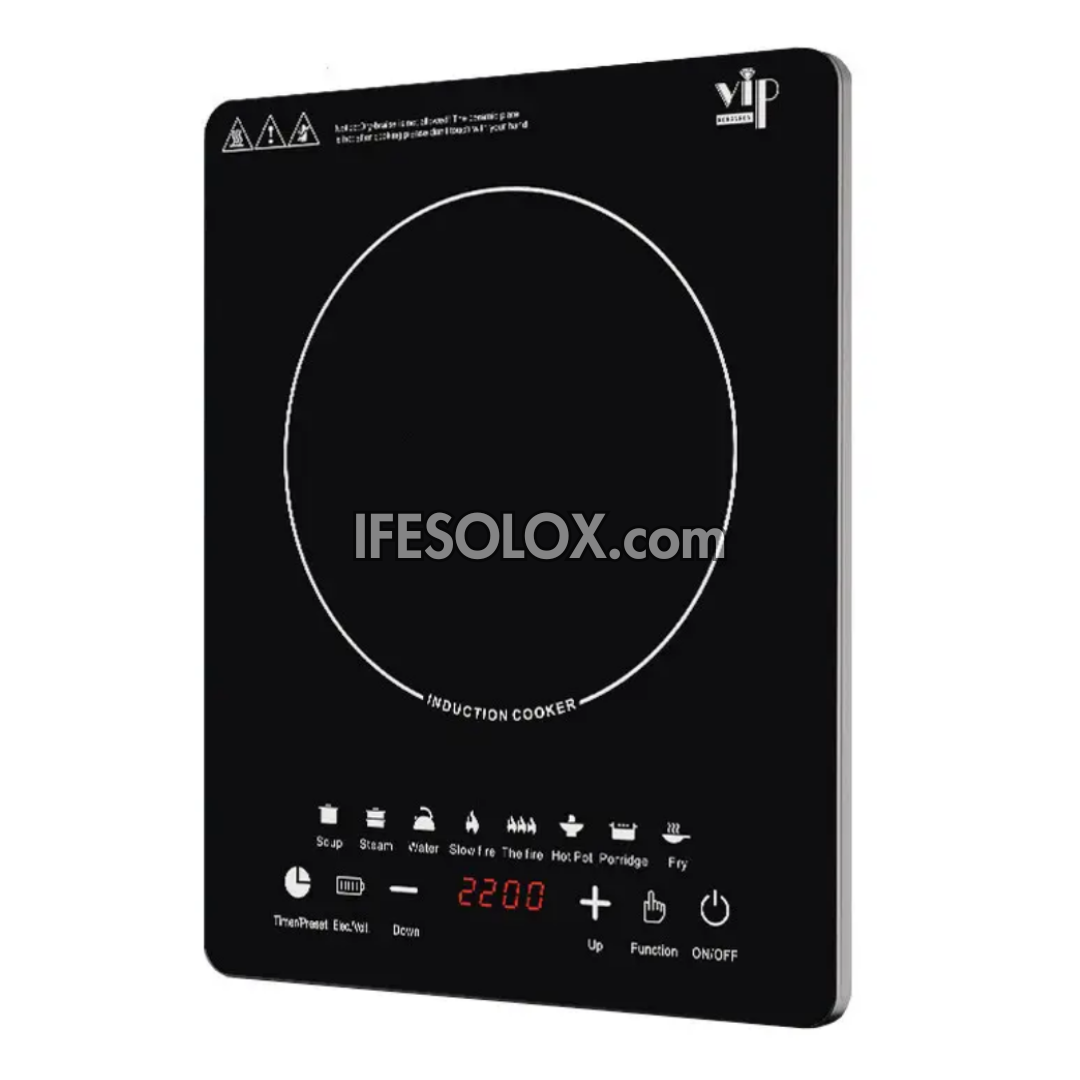 Portable 2200W Hot Plate Induction Cooker with Sensor Touch, LED Display, Child Lock - Brand New
