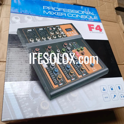 Professional F4 4-Channel Compact Stereo Mixer - Carton view