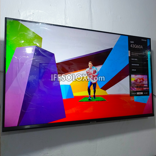 SAMSUNG 43 Inch QLED 43Q60A Certified True 4K UHD HDR10+ Smart Frameless QLED TV - Foreign Used