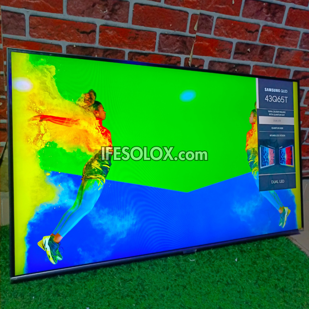 SAMSUNG 43 Inch QLED 43Q65T Certified True 4K UHD HDR10+ Smart Frameless QLED TV - Foreign Used