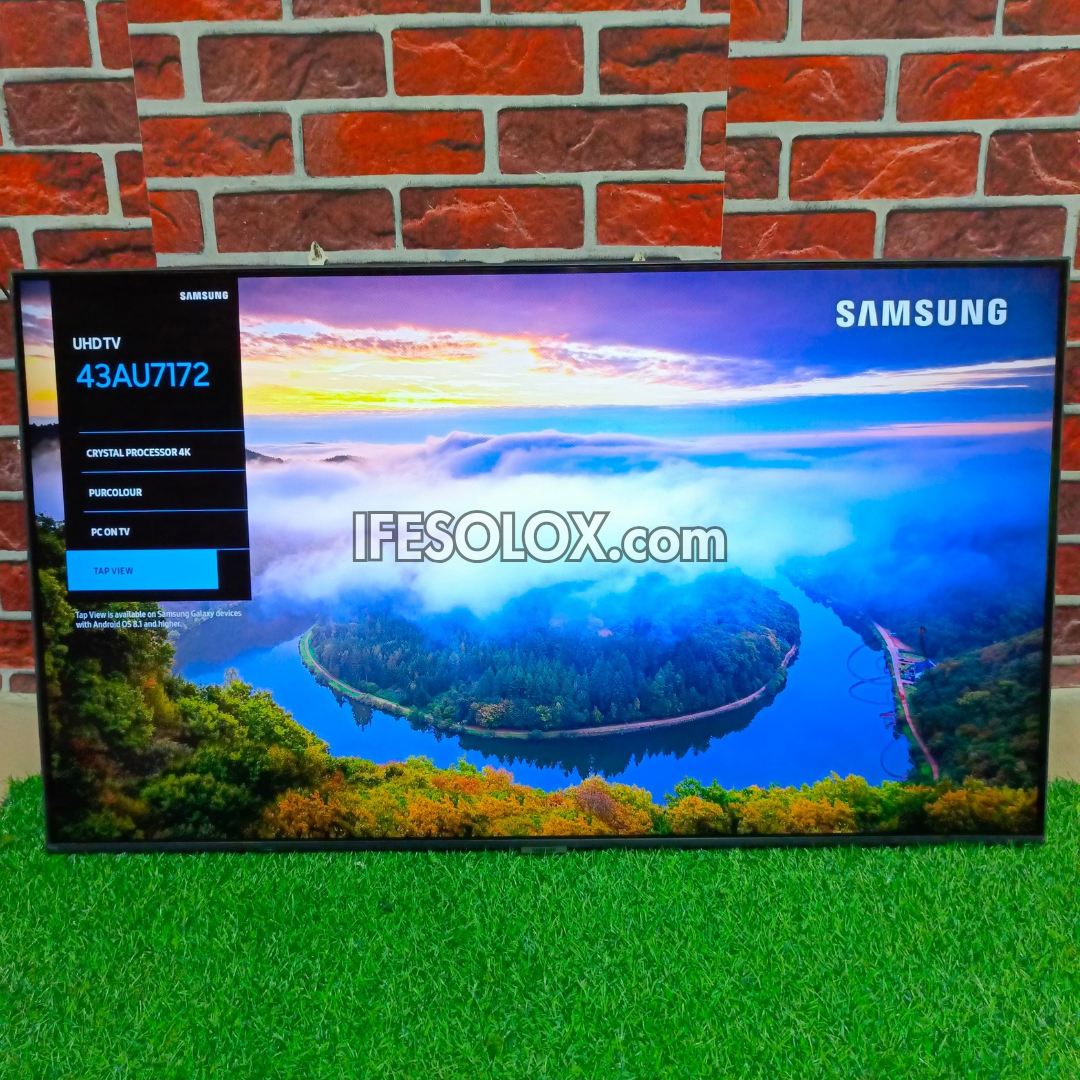 SAMSUNG 43 Inch UE43AU7100 Series 2021 Certified 4K UHD Smart Frameless TV (Bluetooth,WiFi, Miracast, AirPlay)