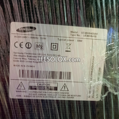 SAMSUNG 48 pouces UE48H6400AK Série 6 Smart 3D Full HD LED TV - UK Occasion 