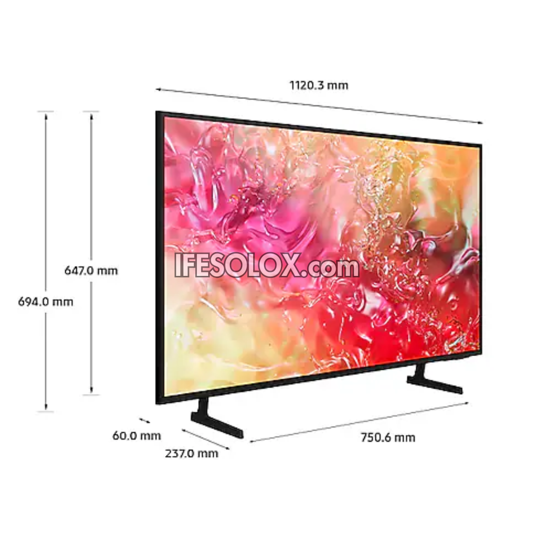 SAMSUNG 50 inch UA50DU7000 TizenOS Smart Crystal UHD 4K AirSlim TV (2024) with 1 Year Warranty - Brand New
