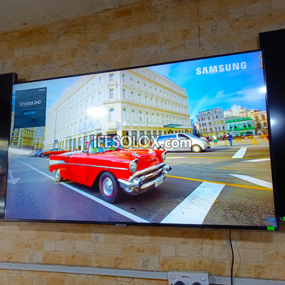 SAMSUNG 50 inch UE50CU7100 Series 2023 Crystal UHD 4K Smart Frameless TV with Bluetooth, Miracast & AirPlay - Foreign Used