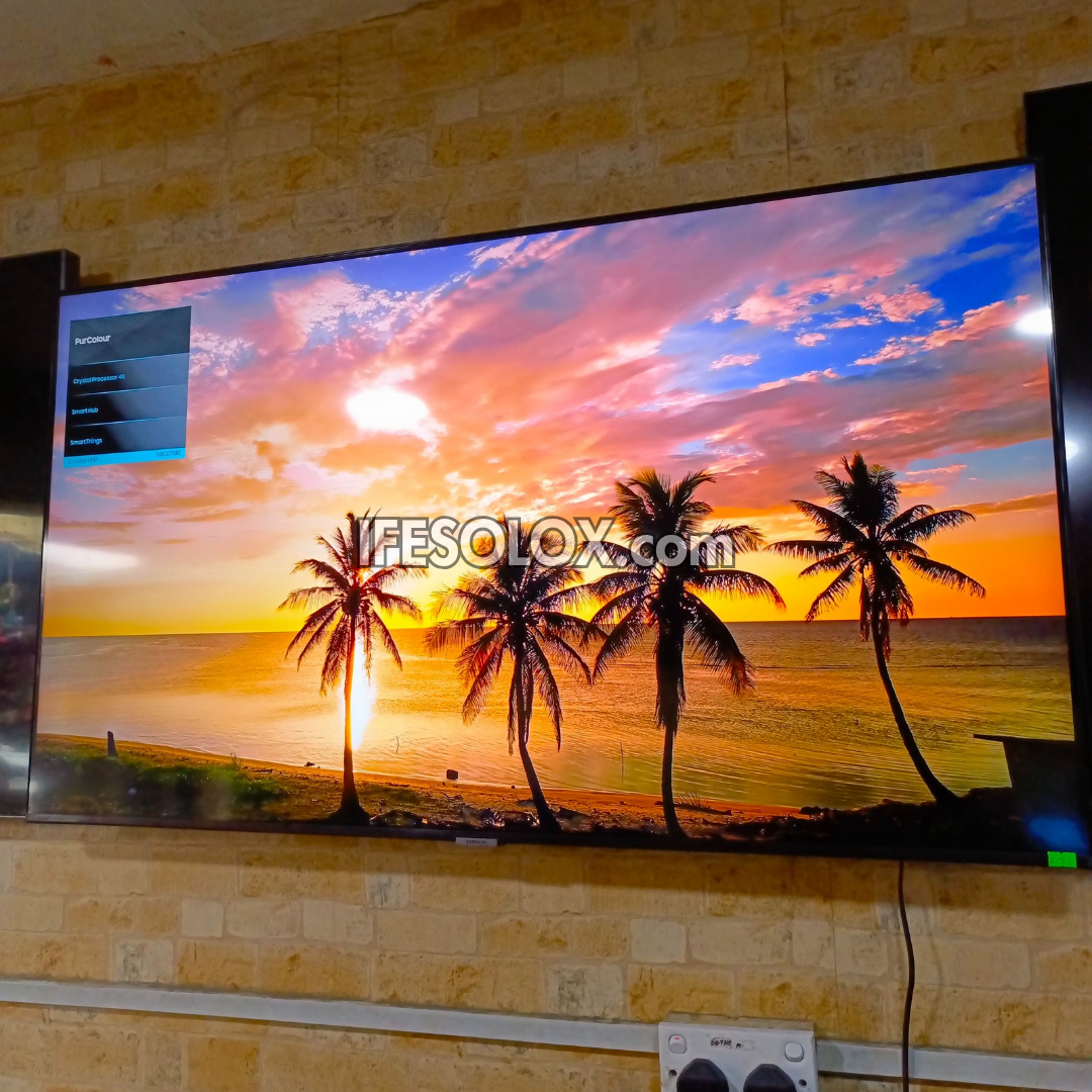 SAMSUNG 50 inch UE50CU7100 Series 2023 Crystal UHD 4K Smart Frameless TV with Bluetooth, Miracast & AirPlay - Foreign Used