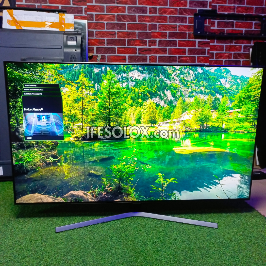 SAMSUNG 55 Inch 55Q80B Premium True 4K UHD Quantum HDR Smart Frameless QLED TV - Foreign Used