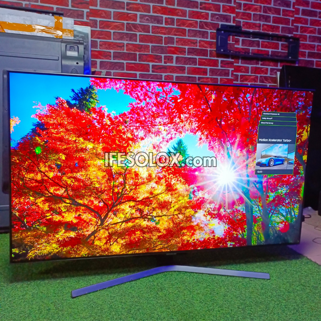 SAMSUNG 55 Inch 55Q80B Premium True 4K UHD Quantum HDR Smart Frameless QLED TV - Foreign Used