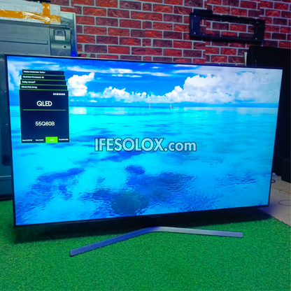 SAMSUNG 55 Inch 55Q80B Premium True 4K UHD Quantum HDR Smart Frameless QLED TV - Foreign Used