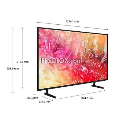 Téléviseur Samsung 55 pouces UA55DU7000 TizenOS Smart Crystal UHD 4K AirSlim (2024) avec garantie d'un an - Tout neuf