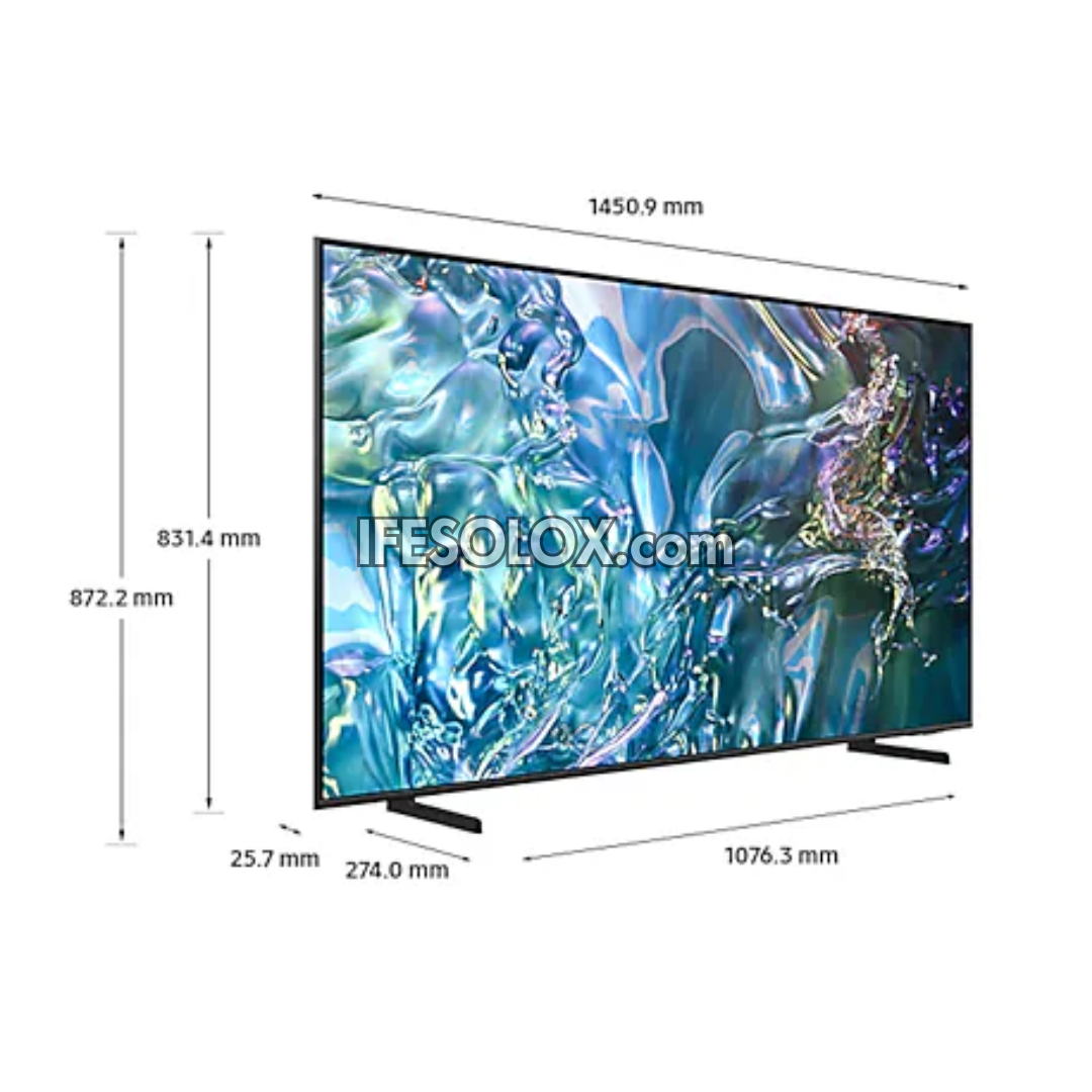 Téléviseur QLED intelligent 4K AirSlim QLED QA65Q60D Quantum Dot Tizen de 65 pouces de SAMSUNG (2024) avec garantie d'un an - Tout neuf