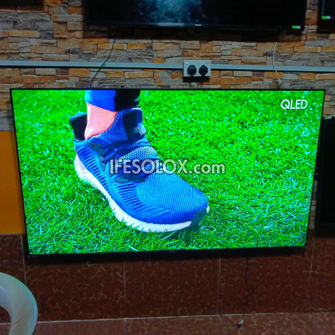 SAMSUNG 75 Inch QLED 75Q60A Certified True 4K UHD HDR10+ Smart Frameless QLED TV - Foreign Used