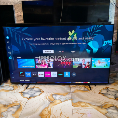 SAMSUNG 75 Inch QLED 75Q60B 2022 Certified True 4K UHD HDR10+ Smart AirSlim QLED TV - Foreign Used