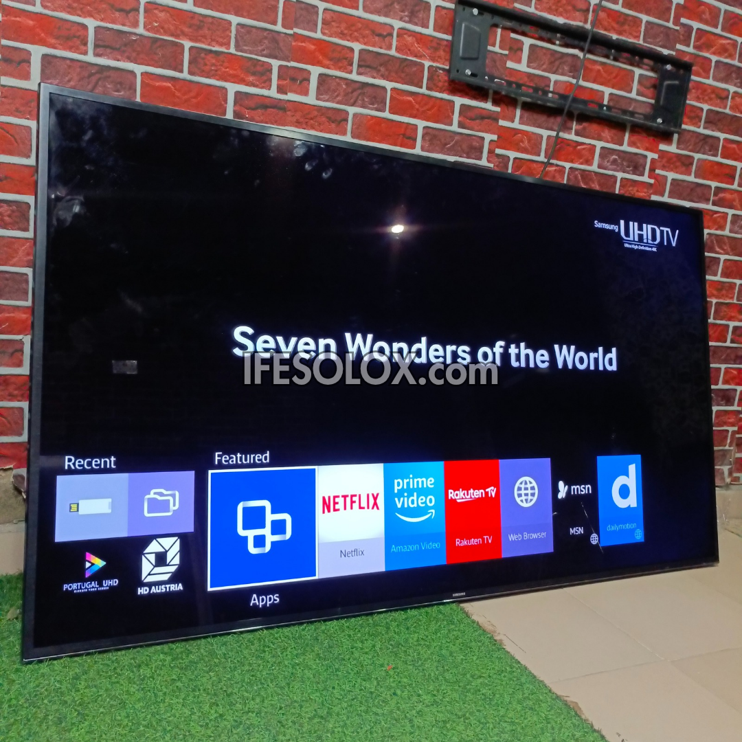 SAMSUNG 75 Inch UE75JU6400 Series 6 Smart 4K UHD HDR TV (Bluetooth, WiFi, Screen Mirroring) - UK Used
