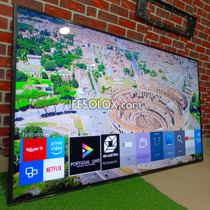 SAMSUNG 75 Inch UE75JU6400 Series 6 Smart 4K UHD HDR TV (Bluetooth, WiFi, Screen Mirroring) - UK Used