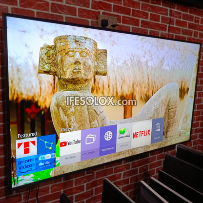 SAMSUNG 75 Inch UE75MU6100 Smart 4K UHD Active HDR LED TV (Bluetooth, WiFi, Screen Mirroring) - Foreign Used