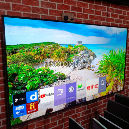 SAMSUNG 75 Inch UE75MU6100 Smart 4K UHD Active HDR LED TV (Bluetooth, WiFi, Screen Mirroring) - Foreign Used