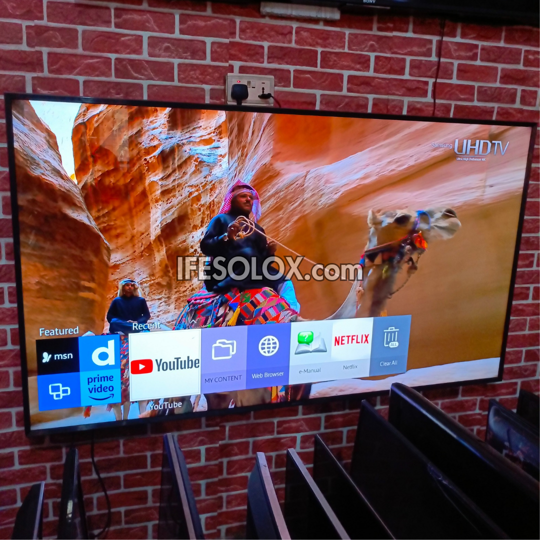 SAMSUNG 75 Inch UE75MU6100 Smart 4K UHD Active HDR LED TV (Bluetooth, WiFi, Screen Mirroring) - Foreign Used