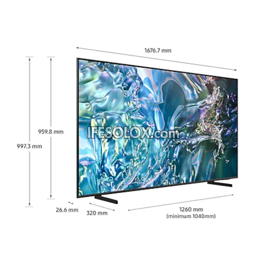 SAMSUNG 75 inch QLED QA75Q60D Quantum Dot Tizen Smart 4K AirSlim QLED TV (2024) with 1 Year Warranty - Brand New