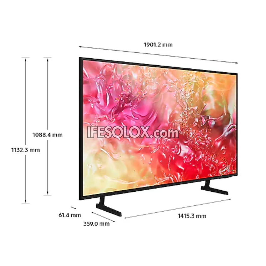 SAMSUNG 85 inch UA85DU7000 TizenOS Smart Crystal UHD 4K AirSlim TV (2024) with 1 Year Warranty - Brand New