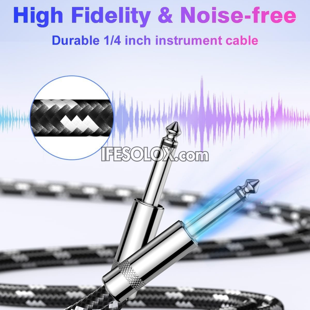 SLX 1/4 Quarter inch Straight-Straight Male TRS Instrument Cable with Extra Flexibility - Brand New 