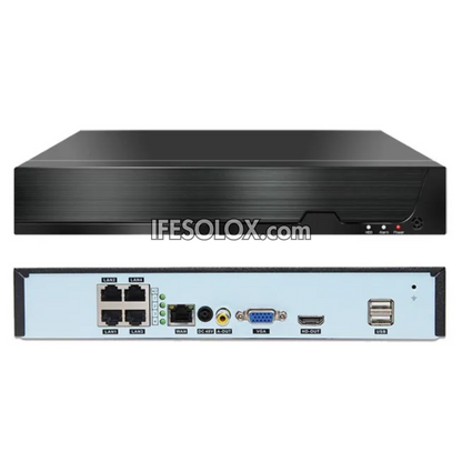 SLX 4-Channel PoE 4K NVR - Network Video Recorder (Supports Up to 8TB Hard Disk) - Brand New