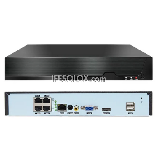 SLX 4-Channel PoE 4K NVR - Network Video Recorder (Supports Up to 8TB Hard Disk) - Brand New
