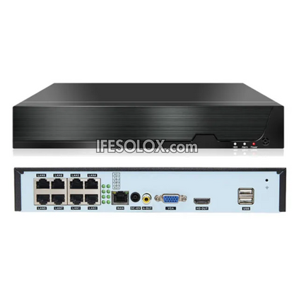 SLX 8-Channel PoE 4K NVR - Network Video Recorder (Supports Up to 8TB Hard Disk) - Brand New