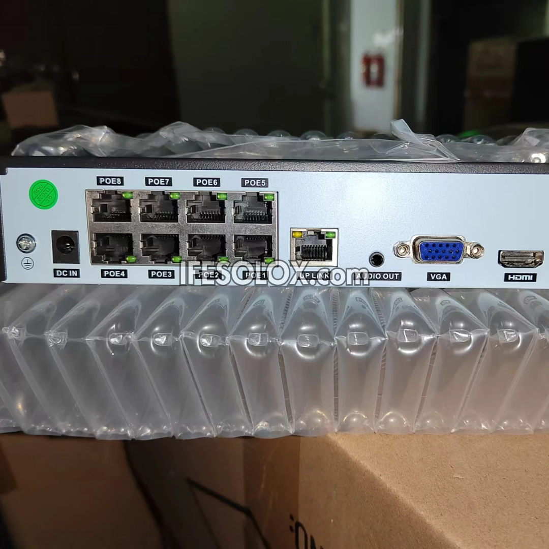 SLX 8-Channel PoE 4K NVR - Network Video Recorder (Supports Up to 8TB Hard Disk) - Brand New