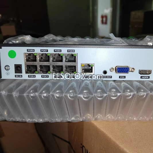 SLX 8-Channel PoE 4K NVR - Network Video Recorder (Supports Up to 8TB Hard Disk) - Brand New