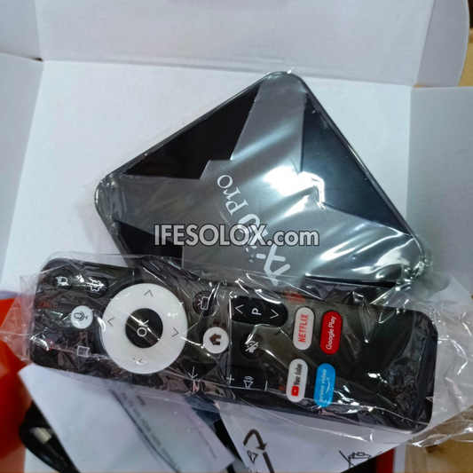 SLX TX10 Pro androidTV 2GB/8GB Smart Android Box with Bluetooth, WiFi and Voice Control Remote - Brand New