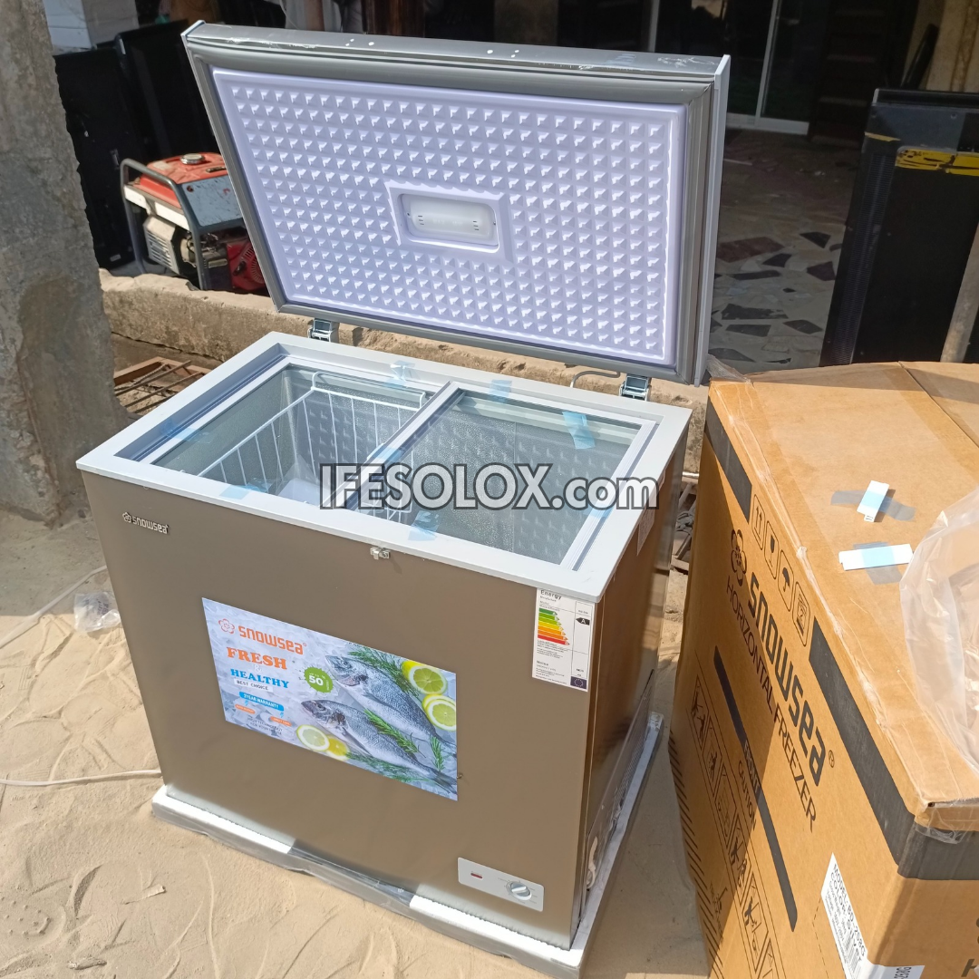 SNOWSEA BD-258G 170 Liters Chest Deep Freezer + Glass Door with 1 Year Warranty - Brand New