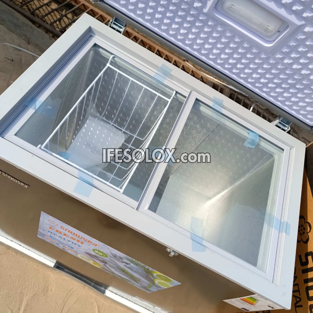 SNOWSEA BD-258G 170 Liters Chest Deep Freezer + Glass Door with 1 Year Warranty - Brand New