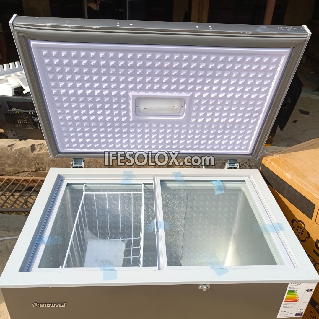 SNOWSEA BD-258G 170 Liters Chest Deep Freezer + Glass Door with 1 Year Warranty - Brand New