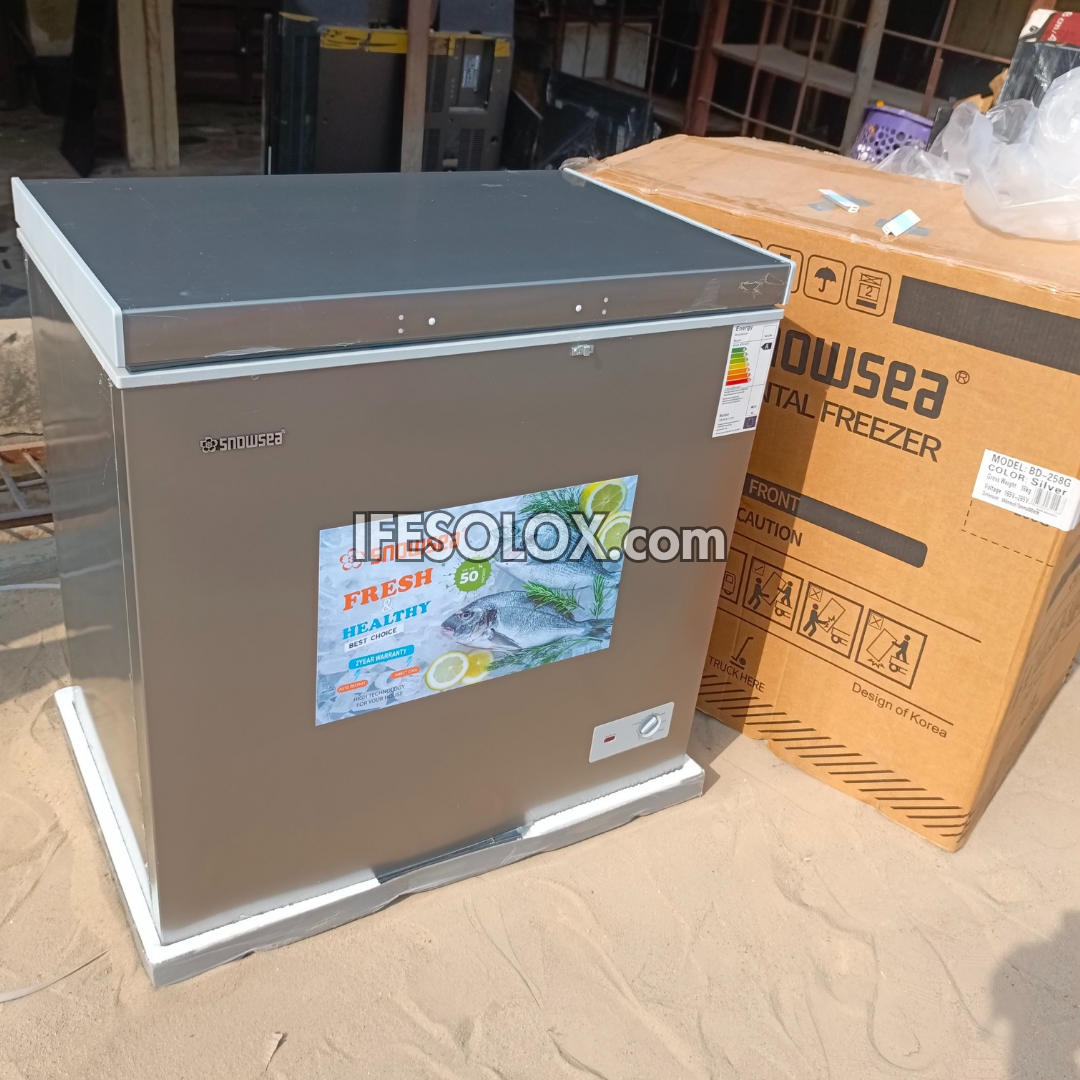 SNOWSEA BD-258G 170 Liters Chest Deep Freezer + Glass Door with 1 Year Warranty - Brand New
