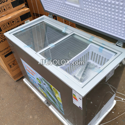 SNOWSEA BD-370 250 Liters Chest Deep Freezer + Glass Door with 1 Year Warranty - Brand New