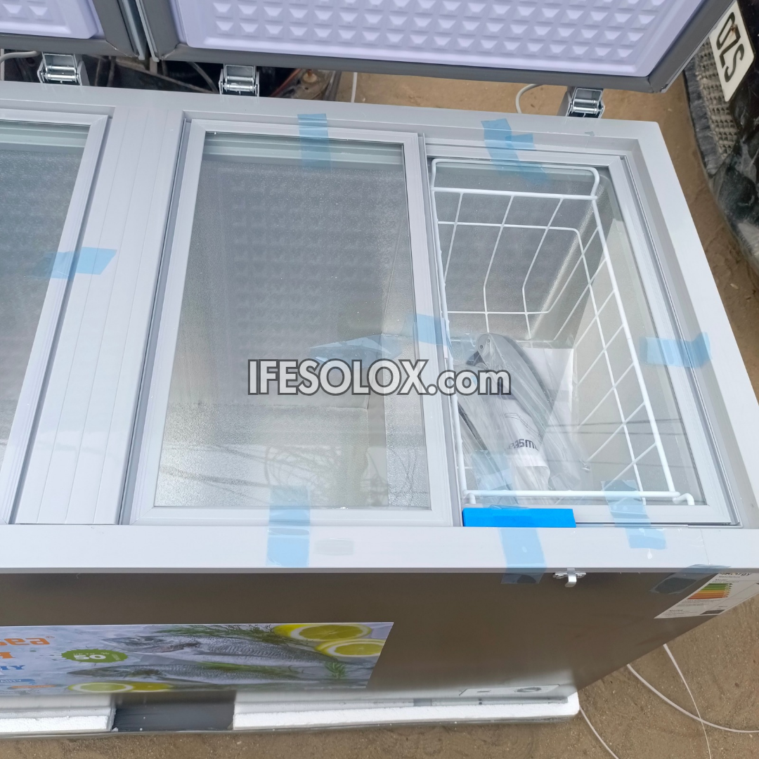 SNOWSEA BD-600 420 Liters Double Door Chest Deep Freezer + Glass Doors with 1 Year Warranty - Brand New