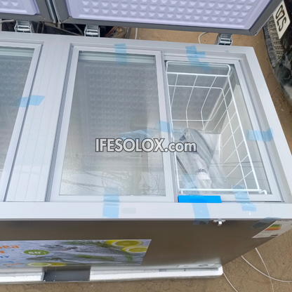 SNOWSEA BD-600 420 Liters Double Door Chest Deep Freezer + Glass Doors with 1 Year Warranty - Brand New