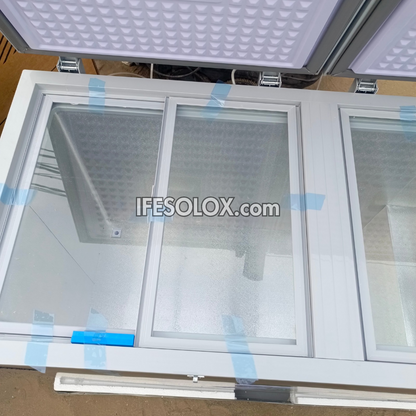 SNOWSEA BD-600 420 Liters Double Door Chest Deep Freezer + Glass Doors with 1 Year Warranty - Brand New