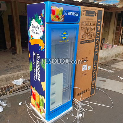 SNOWSEA LC-300 Single Door 300-Liters Showcase Beverage Upright Chiller - Brand New