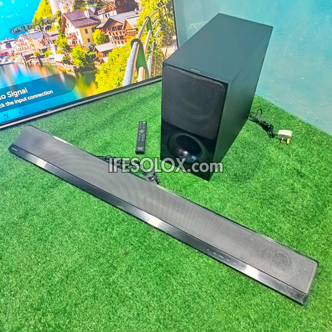 SONY HT-CT790 2.1Ch 330W Ultra-Slim Bluetooth UHD 4K Smart Sound Bar with Wireless Subwoofer (Screen Mirroring)- Foreign Used