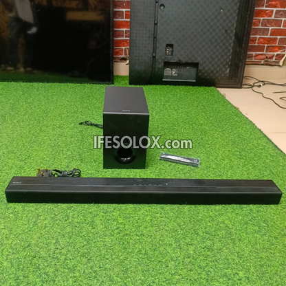 Barre de son Bluetooth compacte SONY HT-CT80 2.1 canaux 80 W avec caisson de basses filaire (entrée auxiliaire, optique, USB) - Occasion étrangère