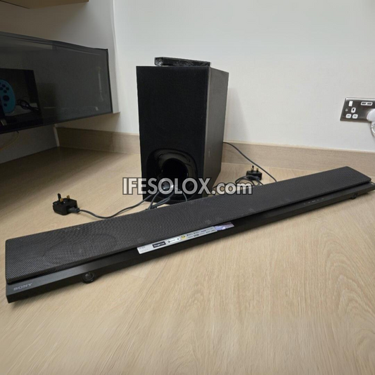 SONY HT-NT5 2.1Ch 400W 4K Smart Sound Bar with Wireless Subwoofer, Hi-Res Audio and Wireless Streaming - Foreign Used