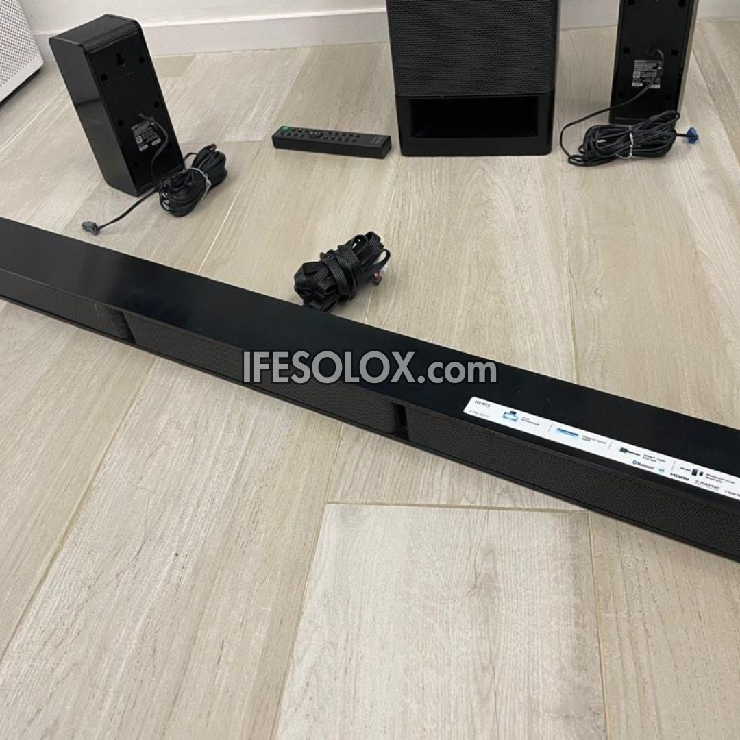 SONY HT-RT3 5.1Ch 600W Elegant Bluetooth Sound Bar with Wired Subwoofer and Rear speakers - Foreign Used