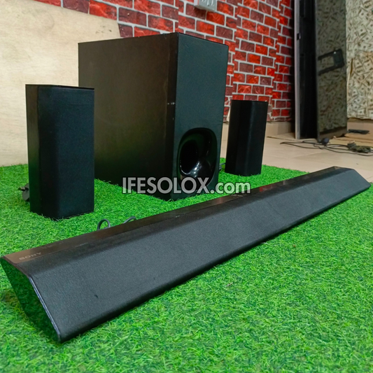 SONY HT-RT5 5.1Ch 550W Smart Bluetooth 4K Sound Bar with Active Subwoofer and Wireless Rear speakers - Foreign Used